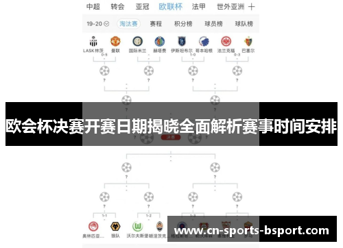 欧会杯决赛开赛日期揭晓全面解析赛事时间安排